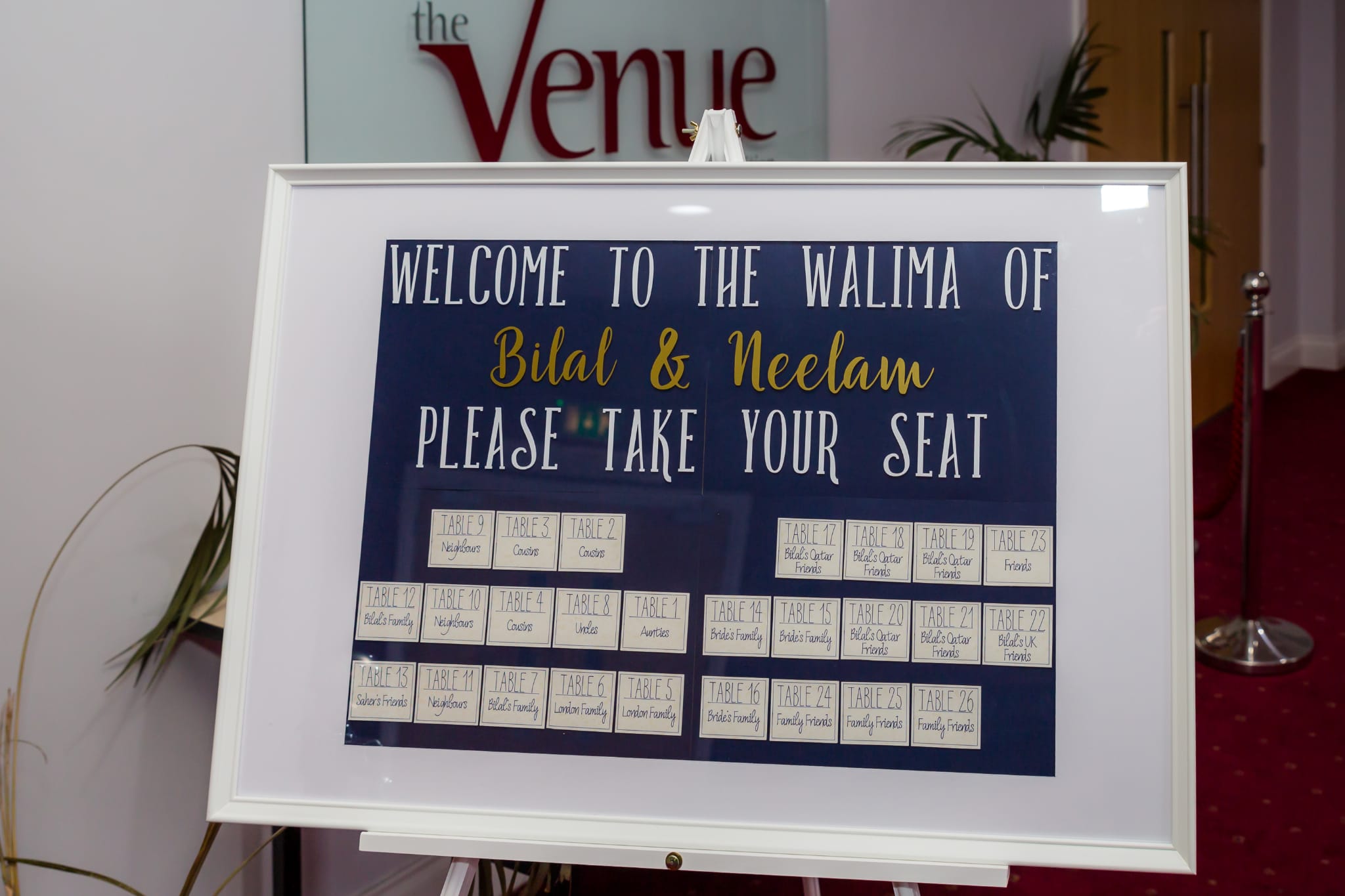 Welcome Sign & Seating Plan 2 in 1