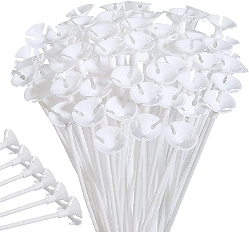 Plastic Balloon Sticks (Pack of 100)